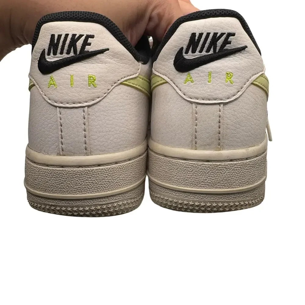 Nike Air Sneakers 4 White Classic Athletic Casual Low Top Shoes White Green Prep